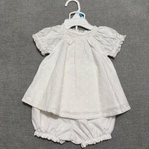 First Impressions Baby Girls White Eyelet Top and Bloomers Set 3-6 Months NWT